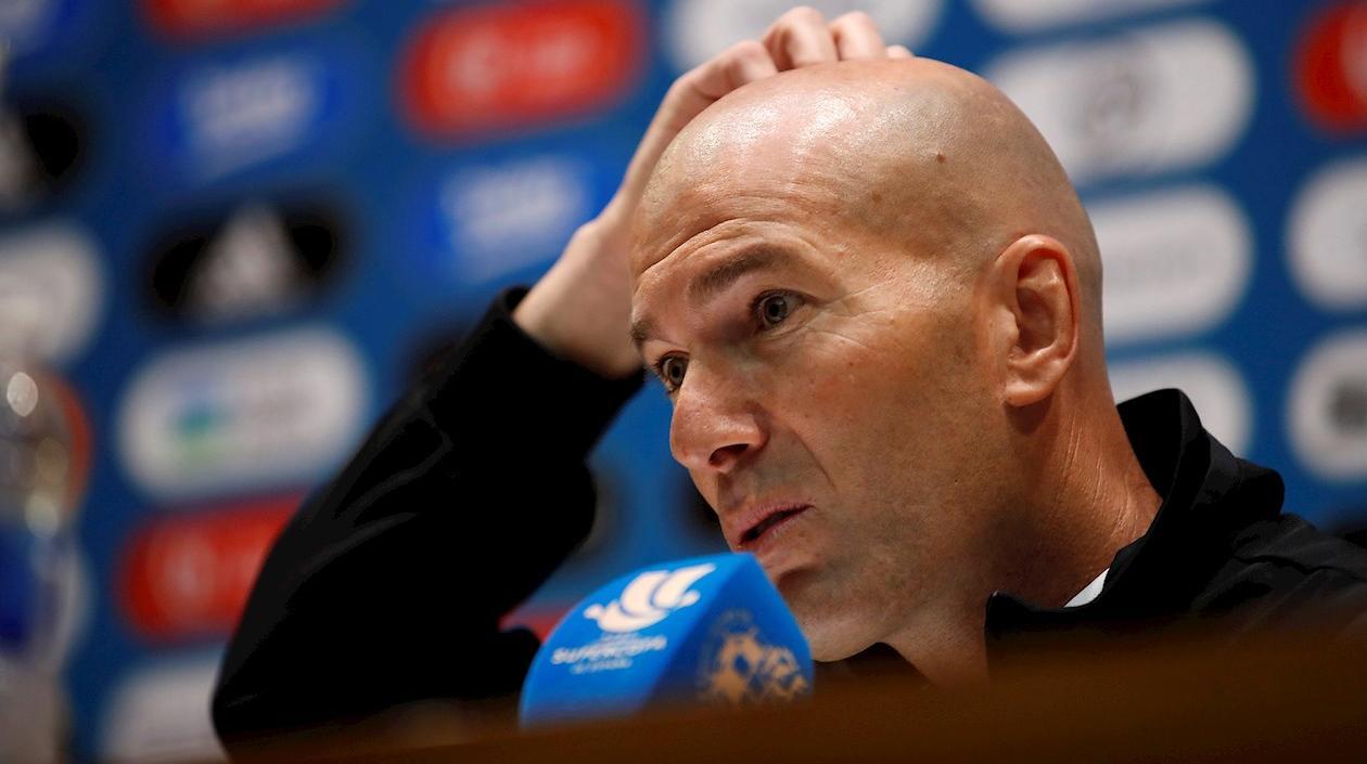 Zinedine Zidane, técnico del Real Madrid. 