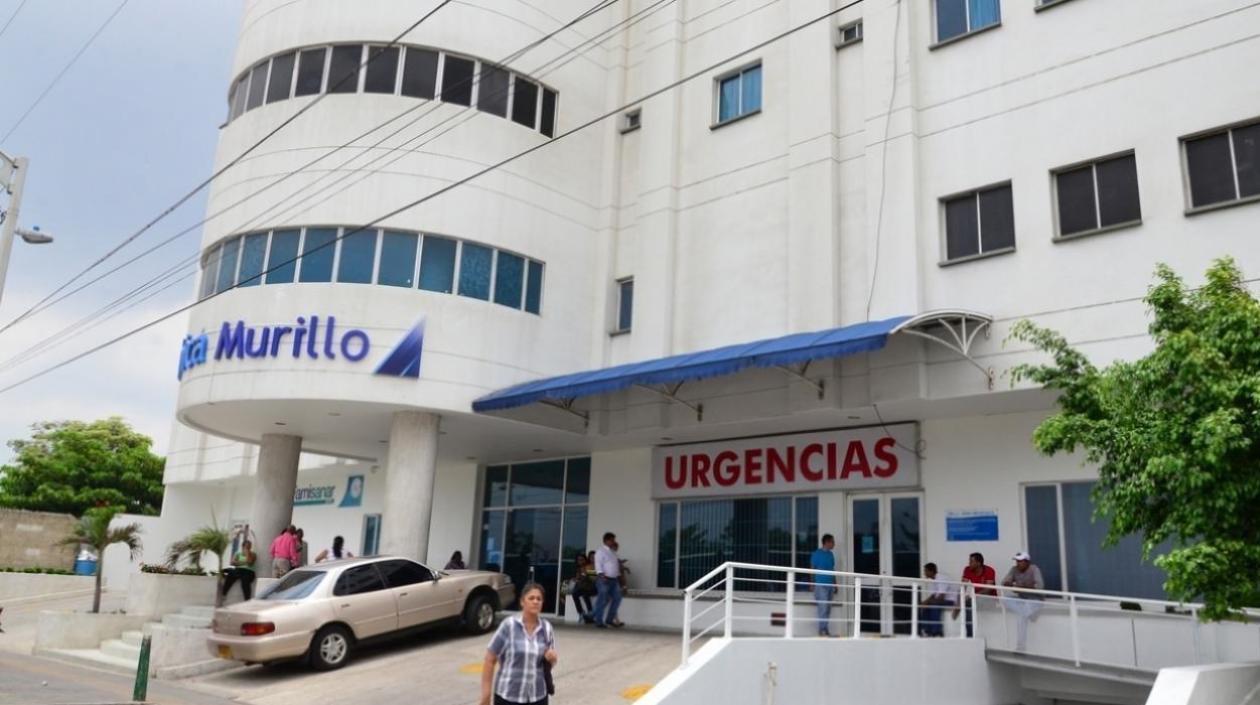 En la Clínica Murillo es atendida la mujer lesionada.