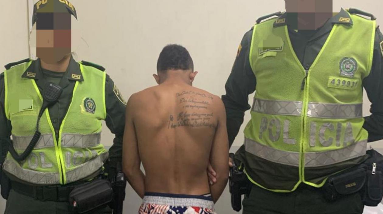 El adolescente aprehendido.