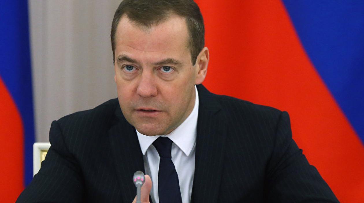 Dmitri Medvédev, primer ministro ruso.