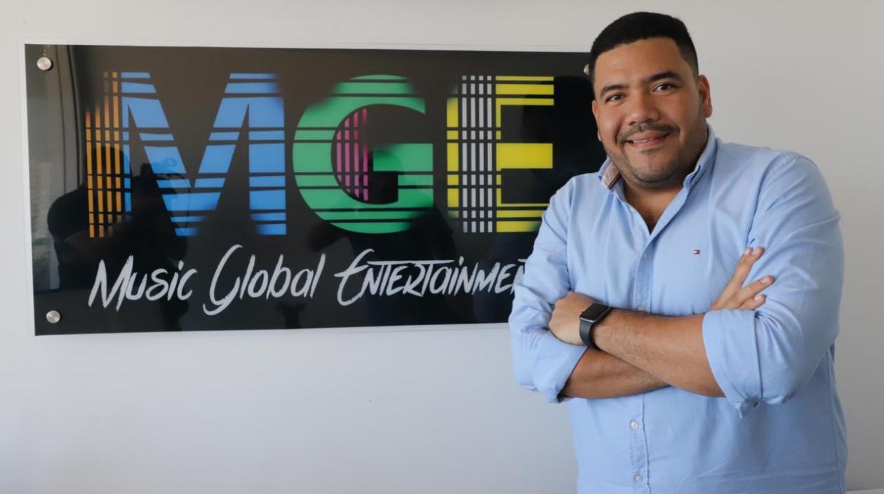 Cristian Rodríguez, mánager musical y empresario barranquillero.