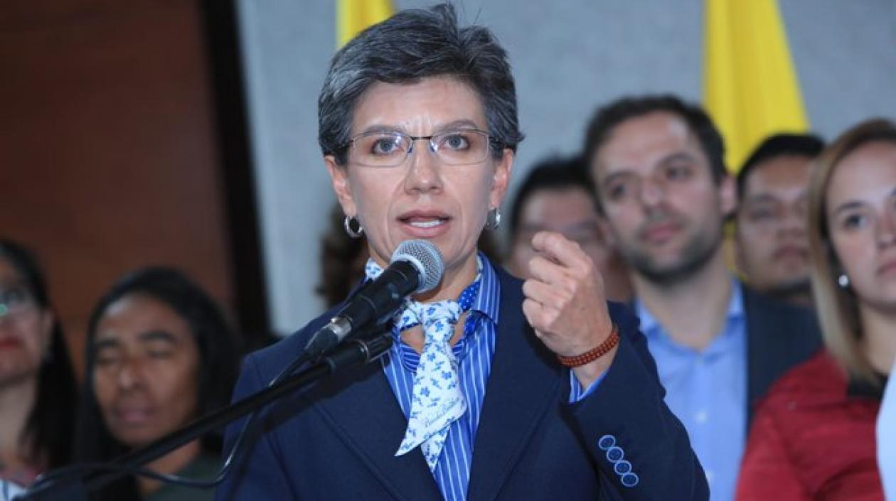 La Alcaldesa de Bogotá, Claudia López.