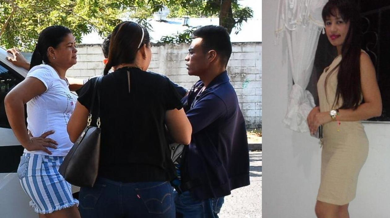 Familiares de Liseth Lucía Palencia Barreto y foto de ella.