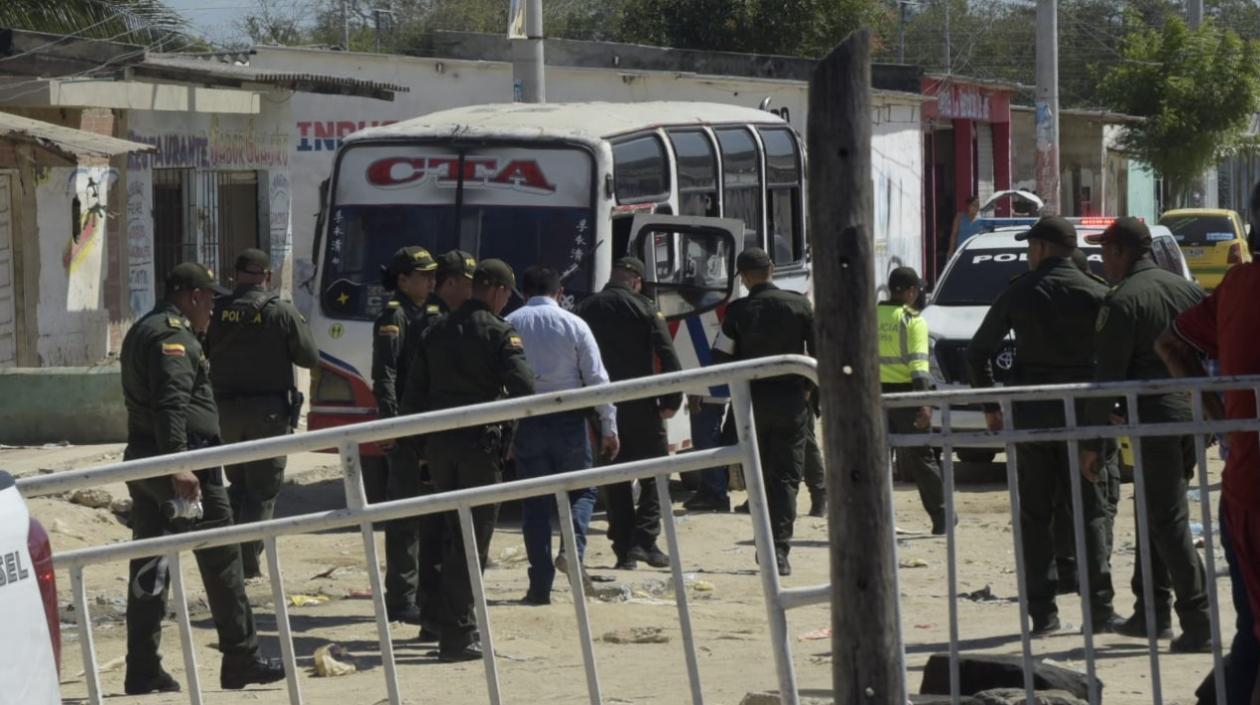 La Policía se tomó la semana pasada el barrio San Vicente, donde se presentó uno de los homicidios.
