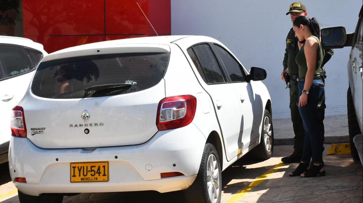 Vehículo en donde mataron al hombre.