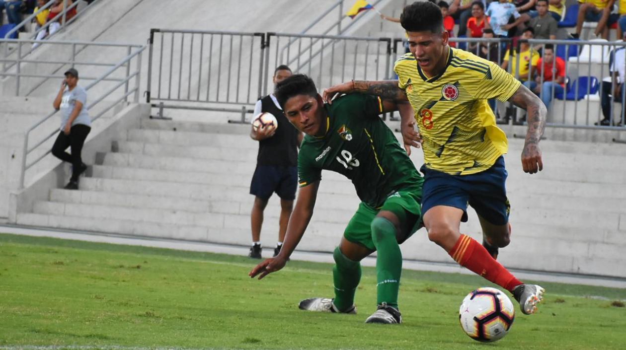 El volante Jorge Carrascal, una de las figuras de la selección.