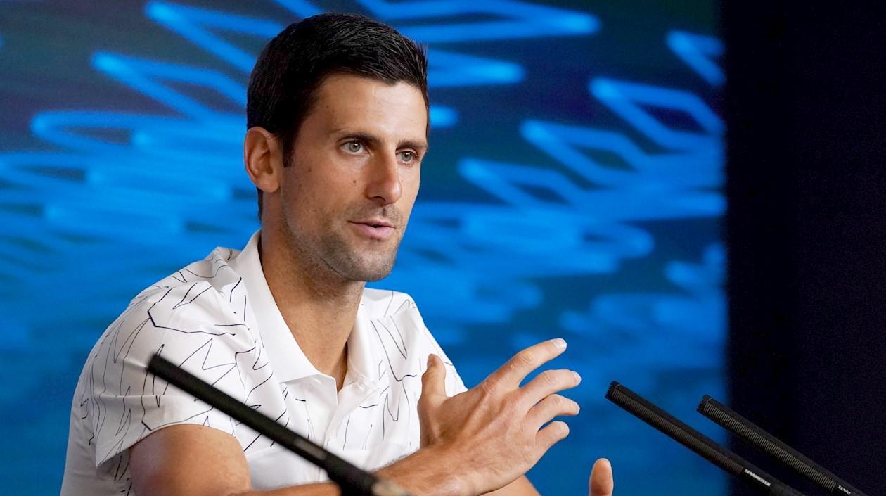 El tenista serbio Novak Djokovic.