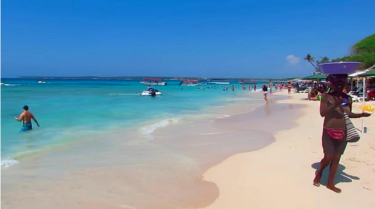 Imagen de Playa Blanca en Cartagena.
