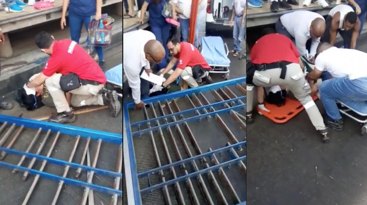 Imágenes del suceso.