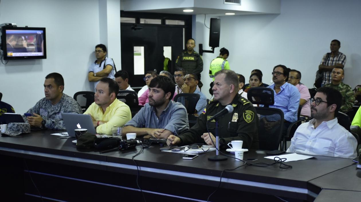 Nelson Patrón, Jaime Pumarejo, Ricardo Alarcón y Clemente Fajardo.