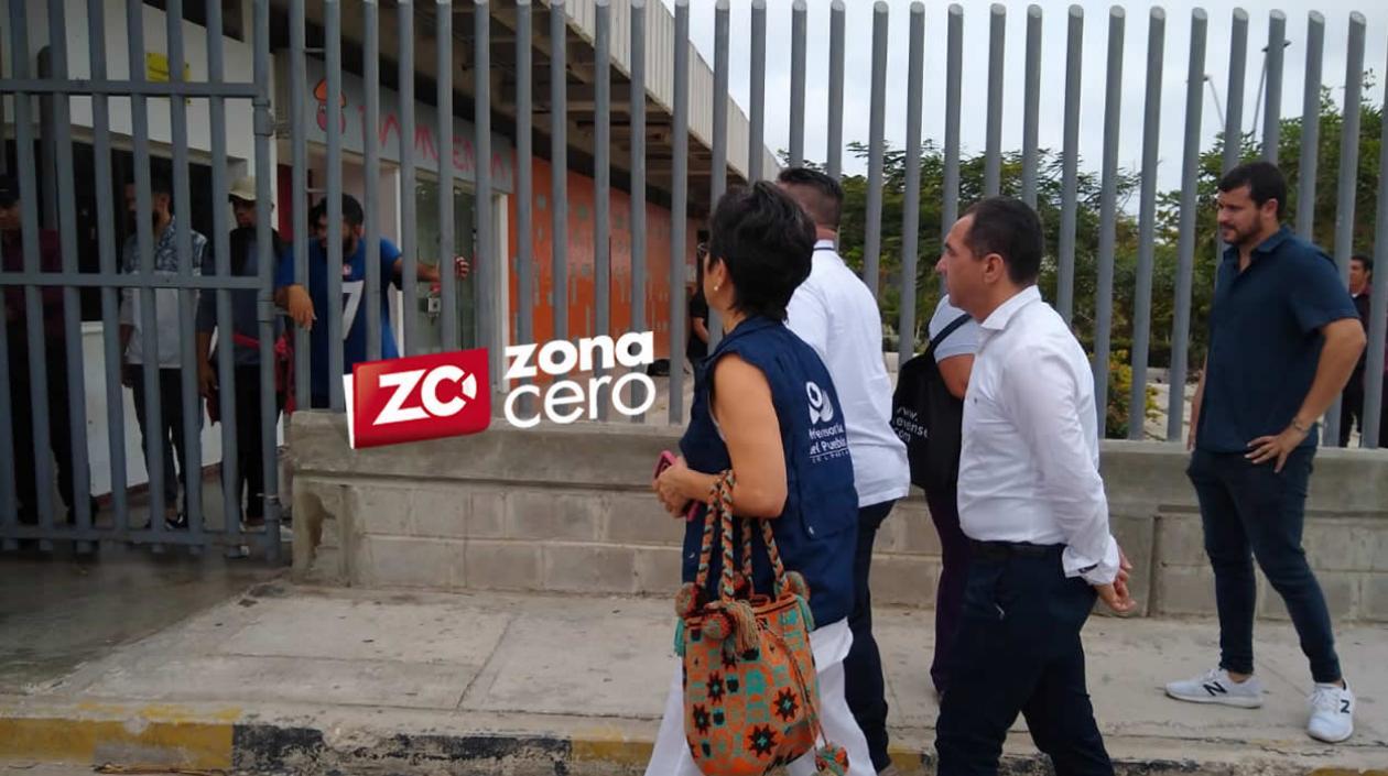 El rector (e) Jorge Restrepo y la Defensora del Pueblo, Alma Riquet.