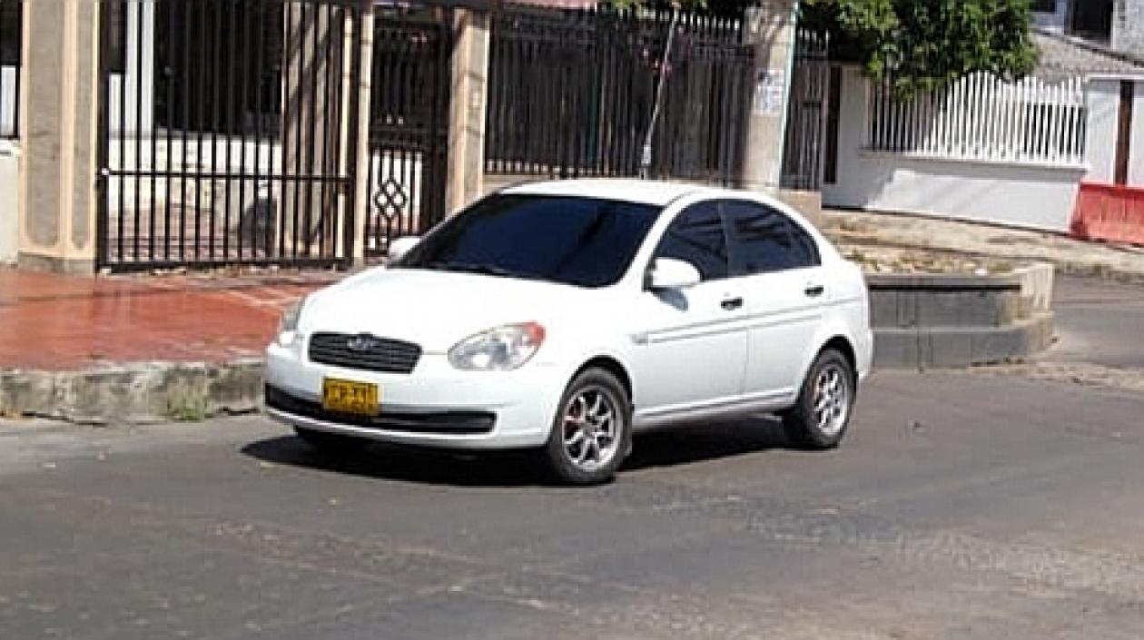 El vehículo robado.