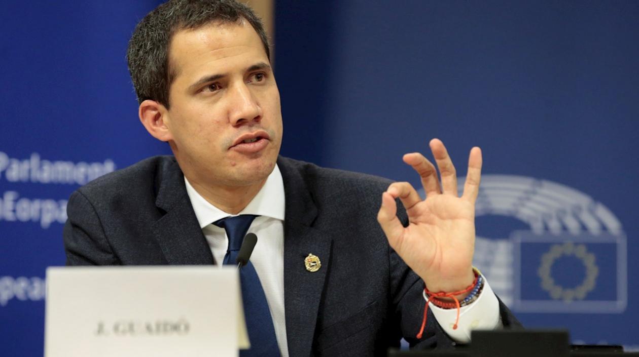  El líder opositor, Juan Guaidó. 