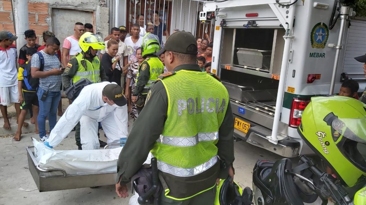 El cuerpo de la menor.