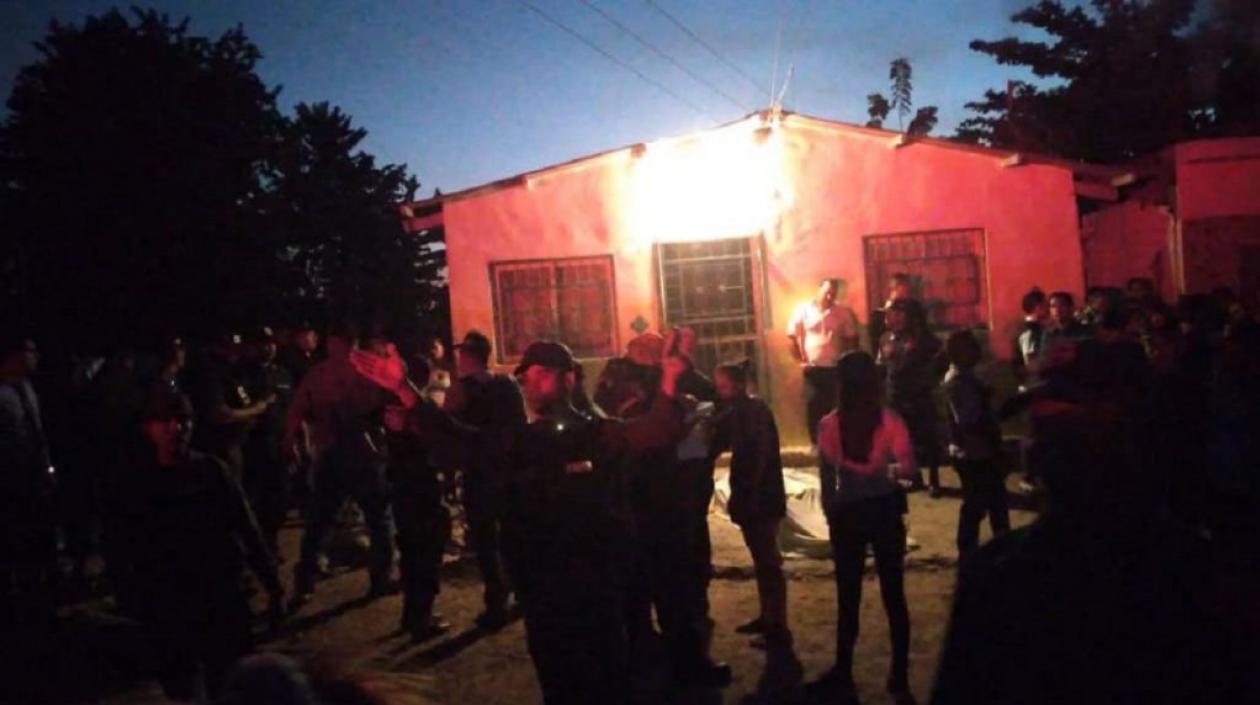 Lugar de la tragedia.