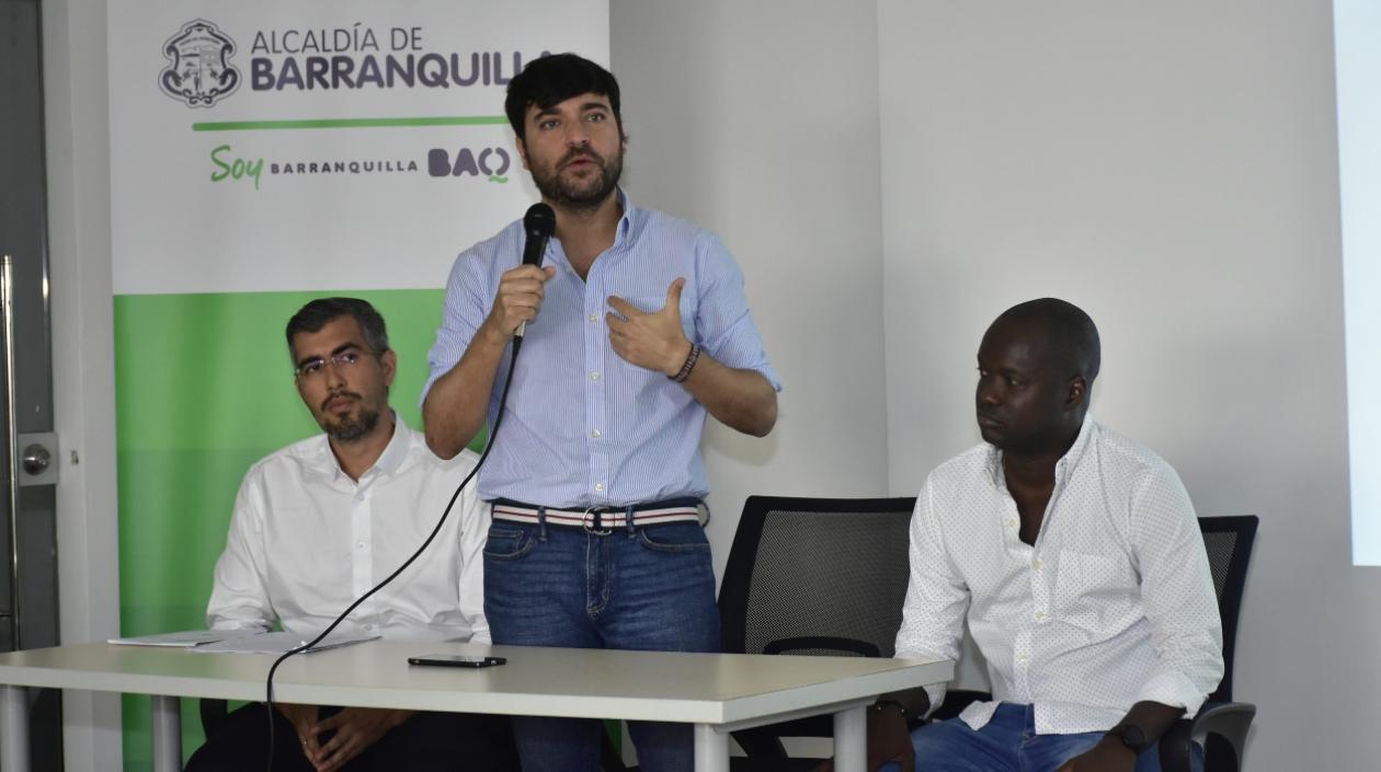 El Alcalde de Barranquilla, Jaime Pumarejo Heins,.