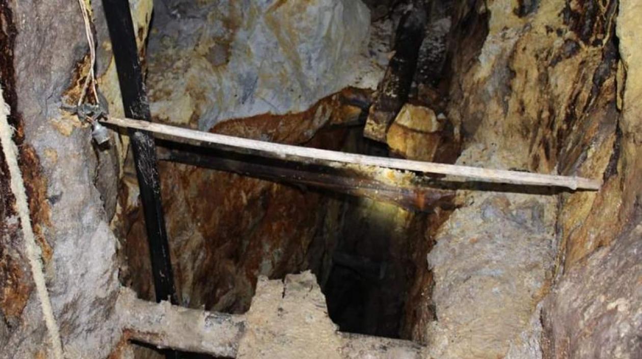 La mina de oro en Riosucio.