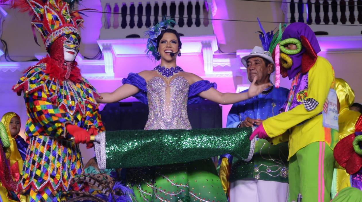 La reina del Carnaval de Soledad 2020, Milena Vidal Donado.