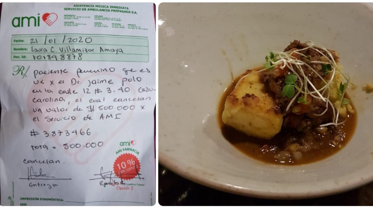 El plato con el que se intoxicaron.