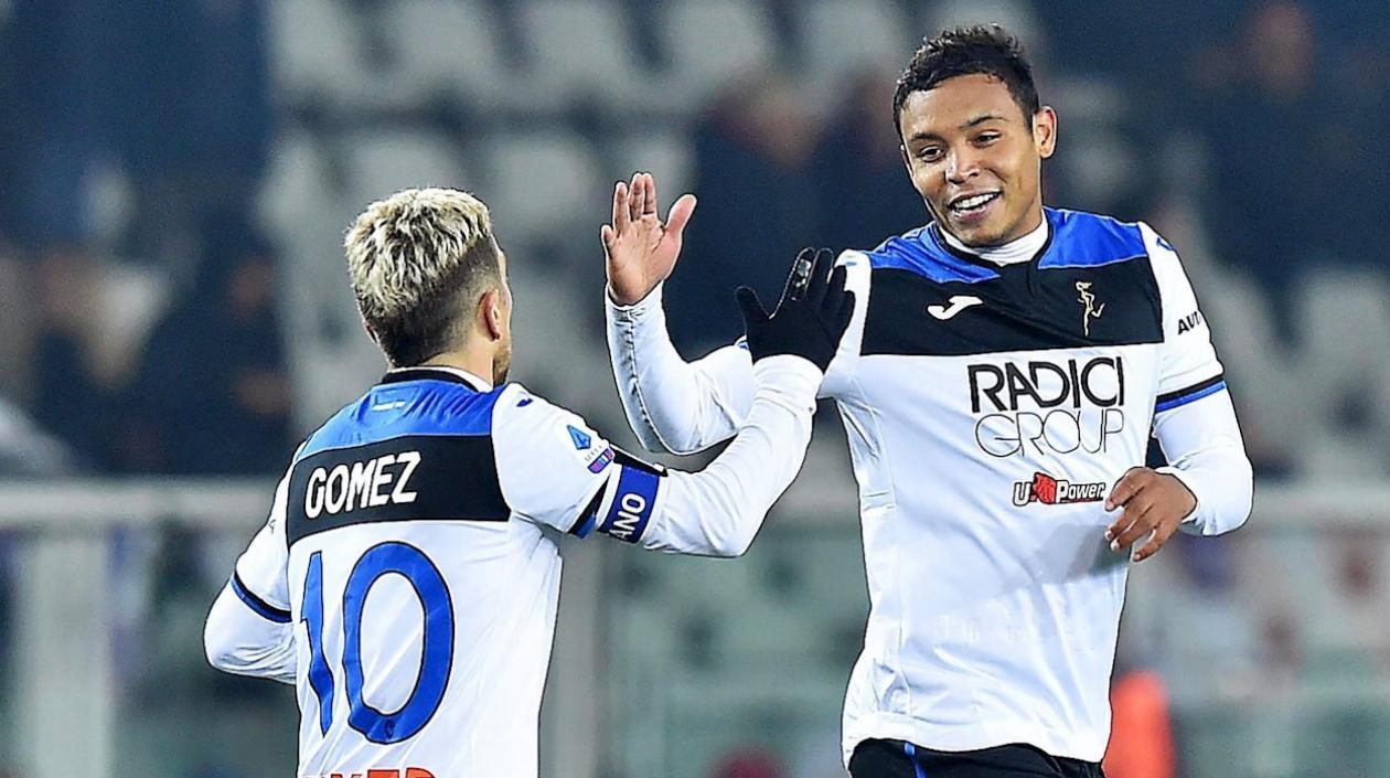 Luis Muriel celebrando su gol 