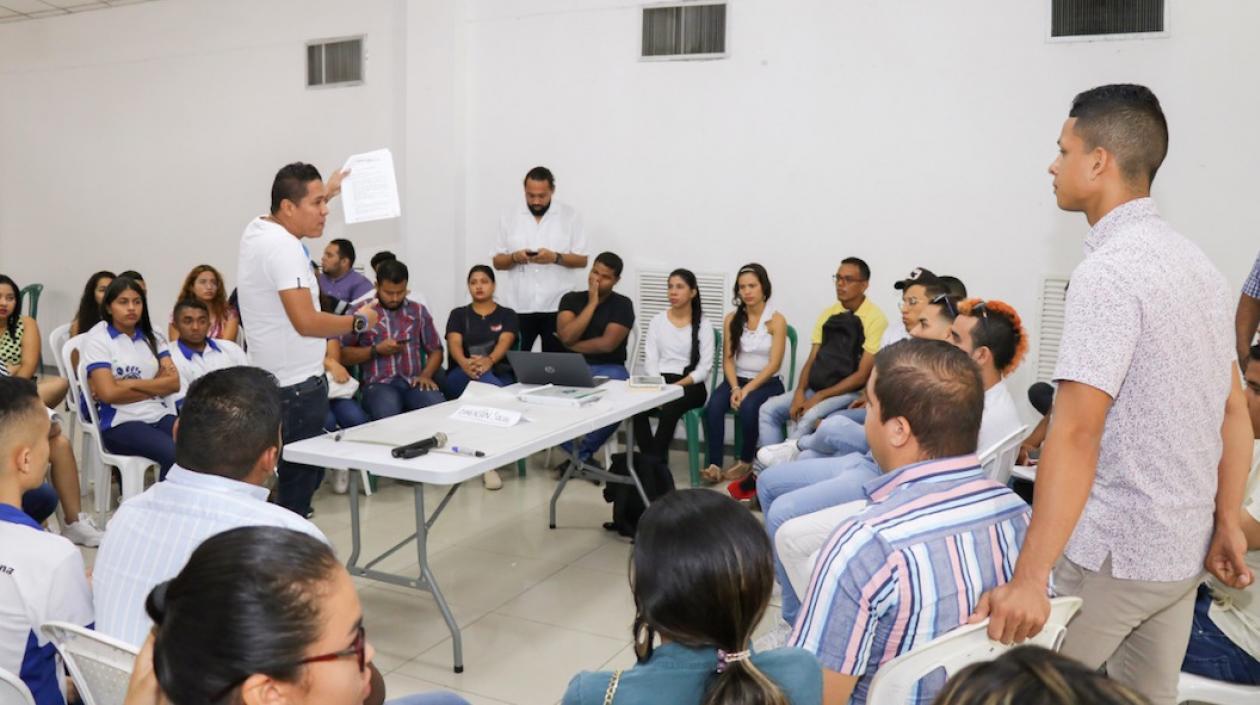 Leonardo Pereira Guerrero, Secretario de Planeación, en la instalación de las mesas de trabajo.