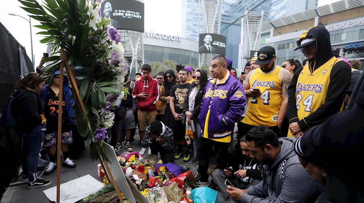 Fanáticos en el Staples Center. 