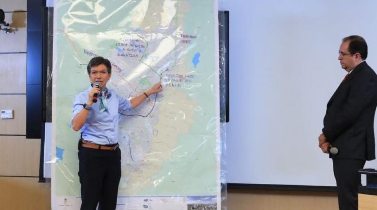 Claudia López explicó este lunes la Red metro regional.