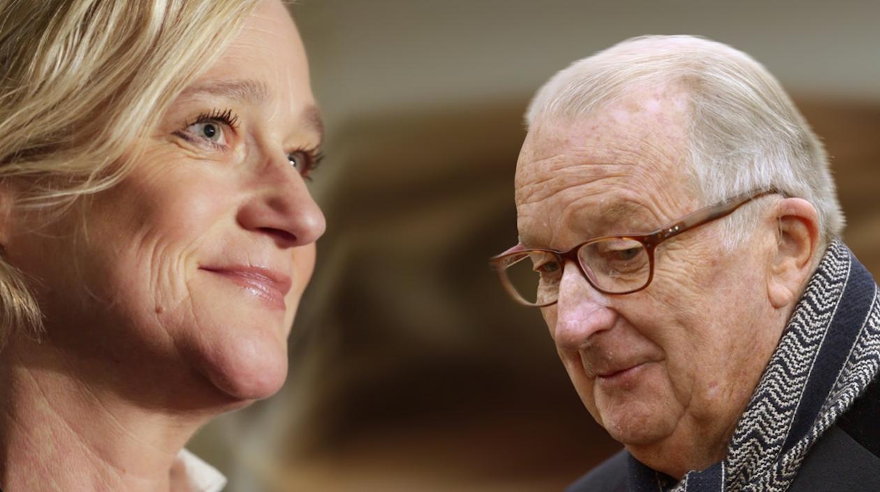 El rey emérito de Bélgica Alberto II y su hija no reconocida Delphine Boël.