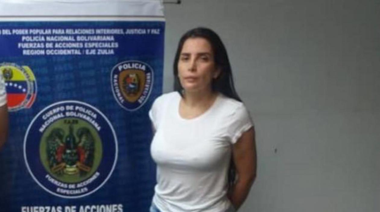 Aida Merlano, foto de su captura.