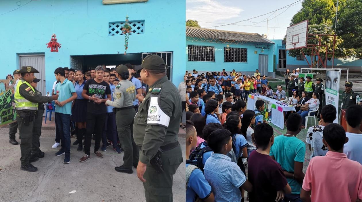 Charla realizada por la Policía.