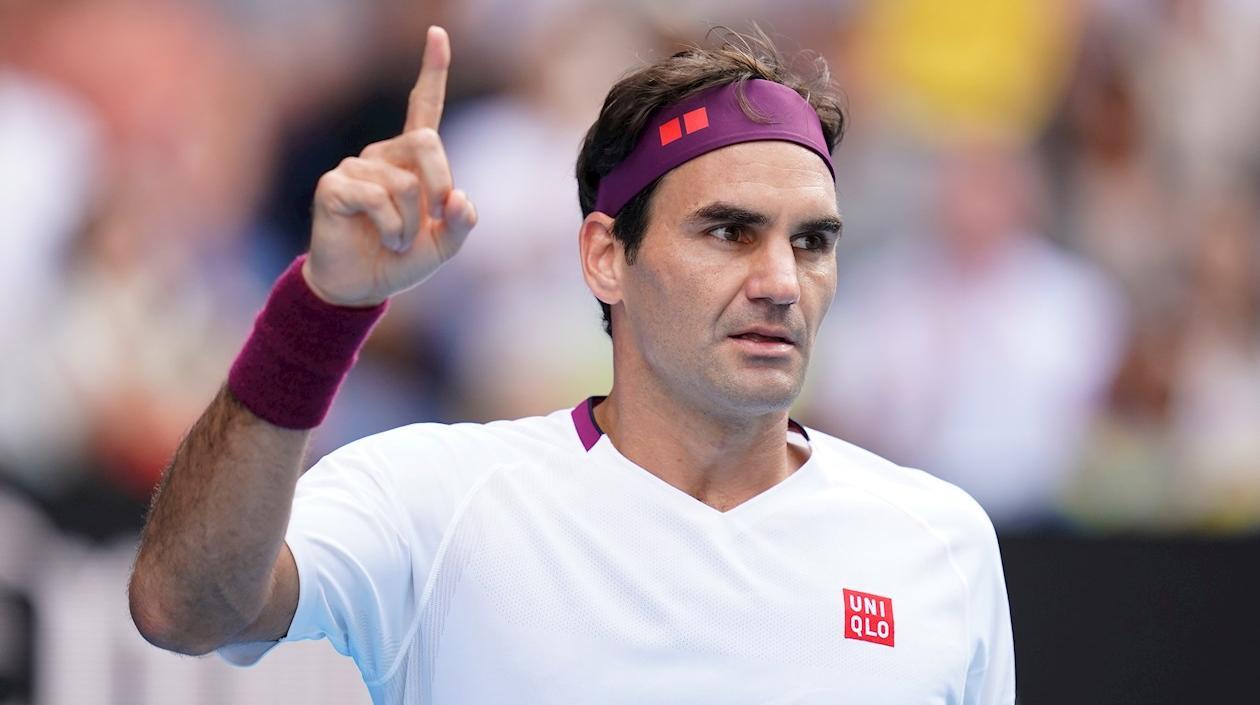 Roger Federer, tenista suizo. 