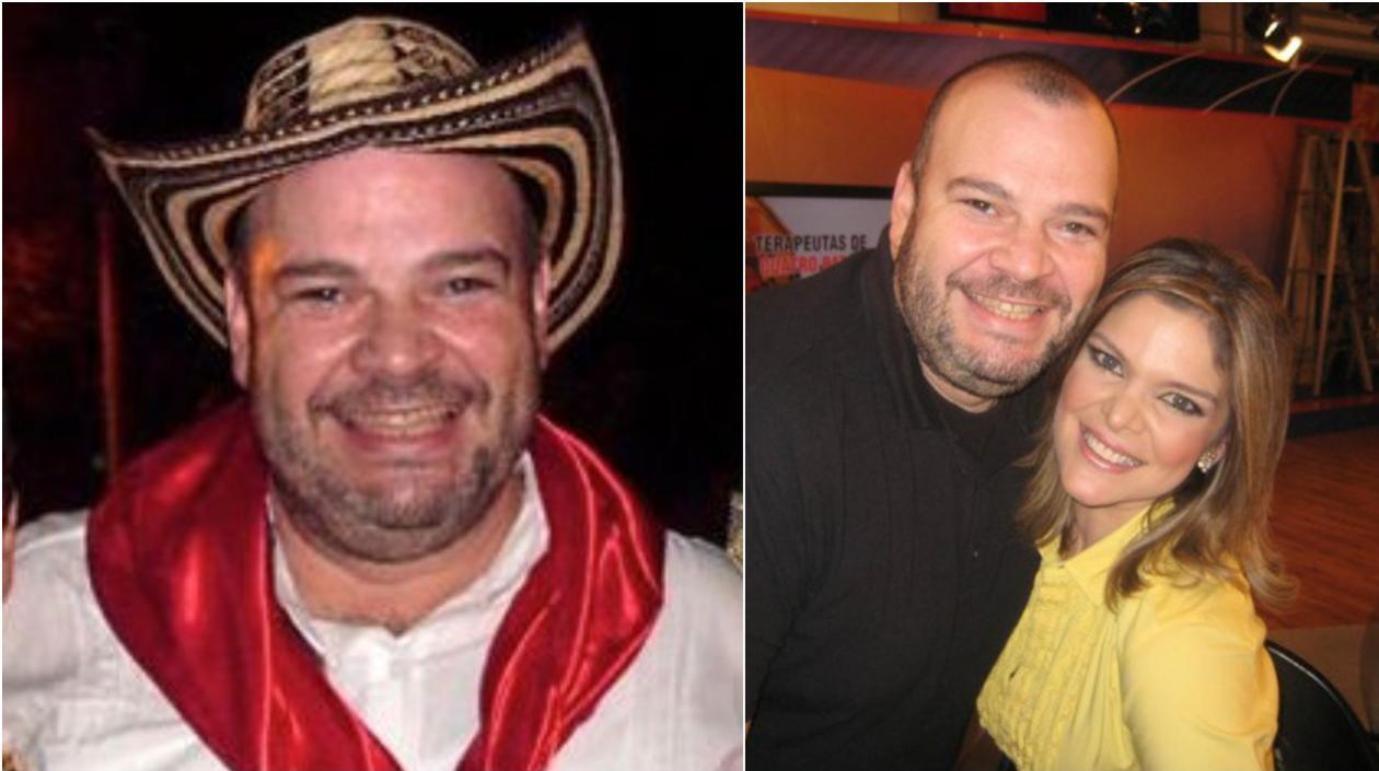 Luis Corcho Olaya, fallecido. En otra foto con su hermana Rosa María Corcho.