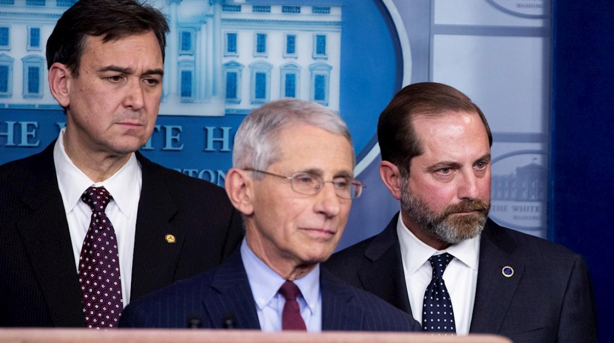 El secretario de Salud y Servicios Humanos, Alex Azar, en una conferencia de prensa.