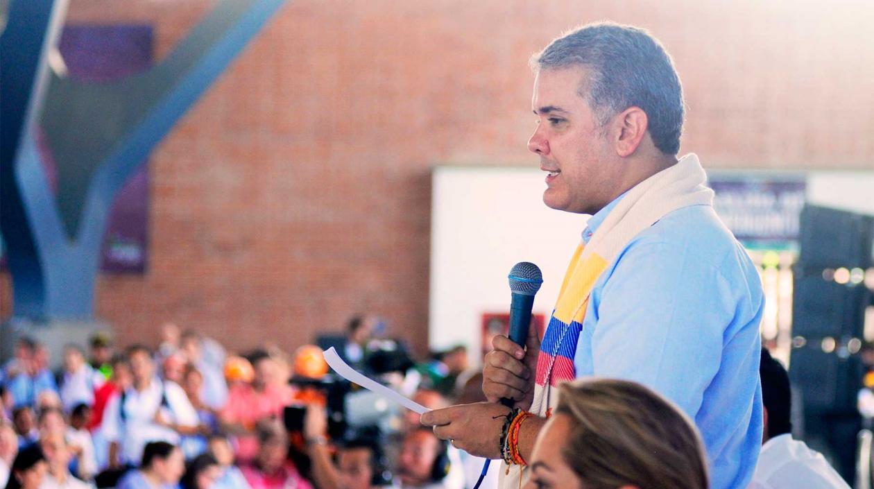El Presidente de la República, Iván Duque.