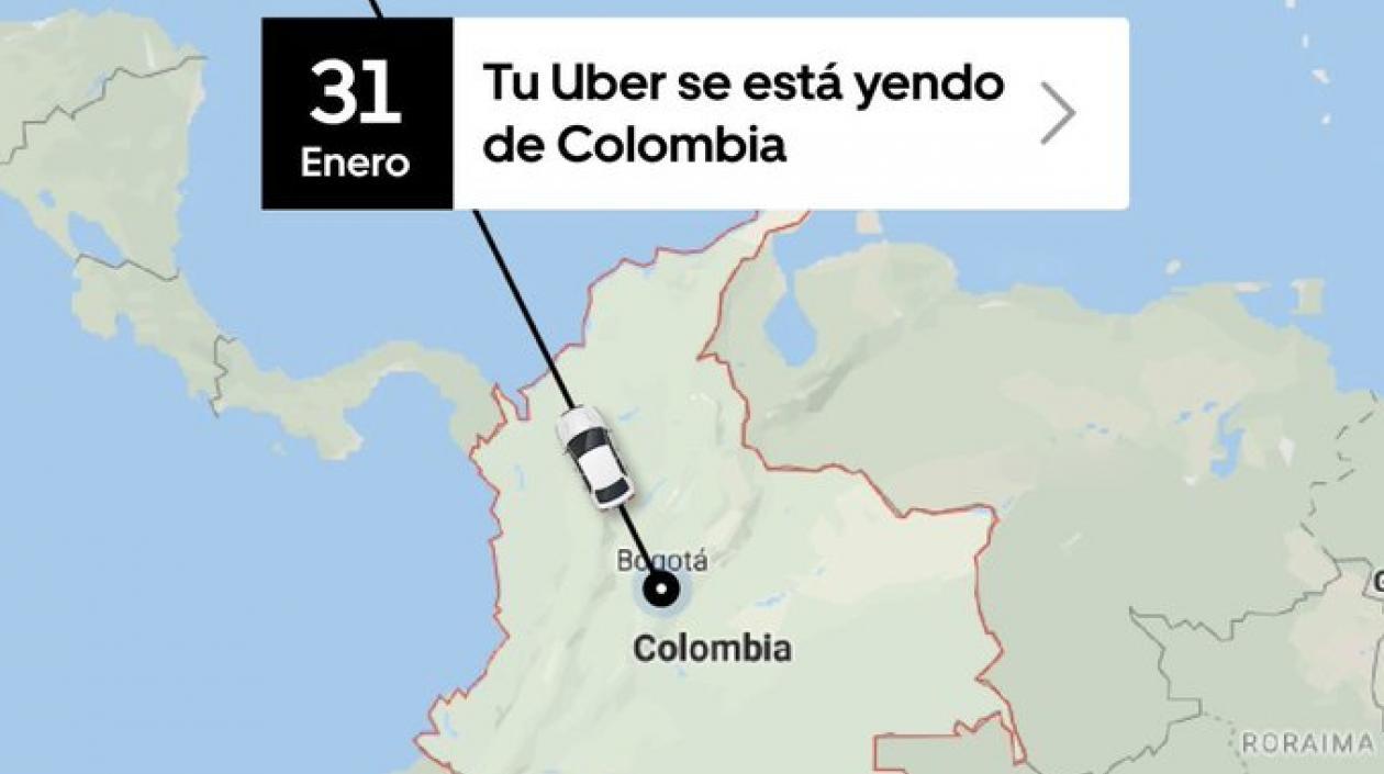 La despedida de Uber.