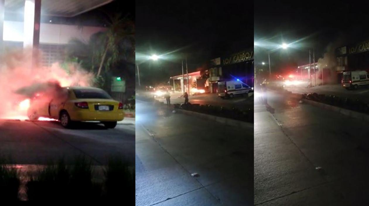 Imágenes del incendio.