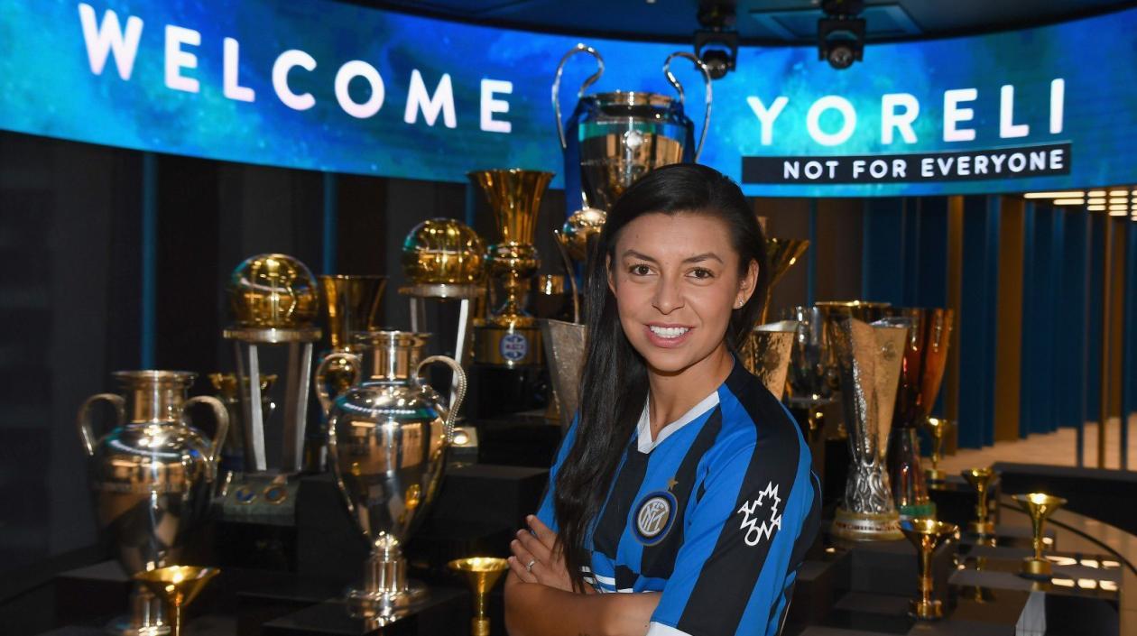 Yoreli Rincón, jugadora colombiana. 