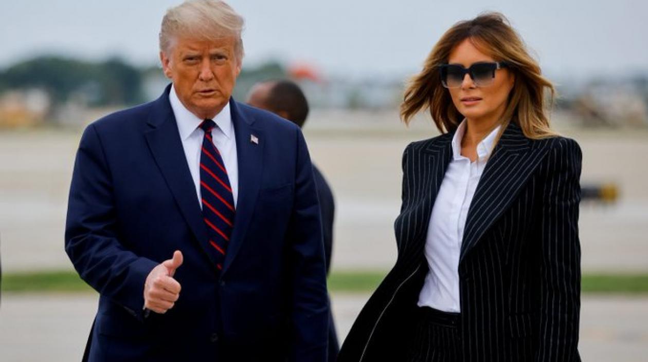 Donald Trump y su esposa Melania.