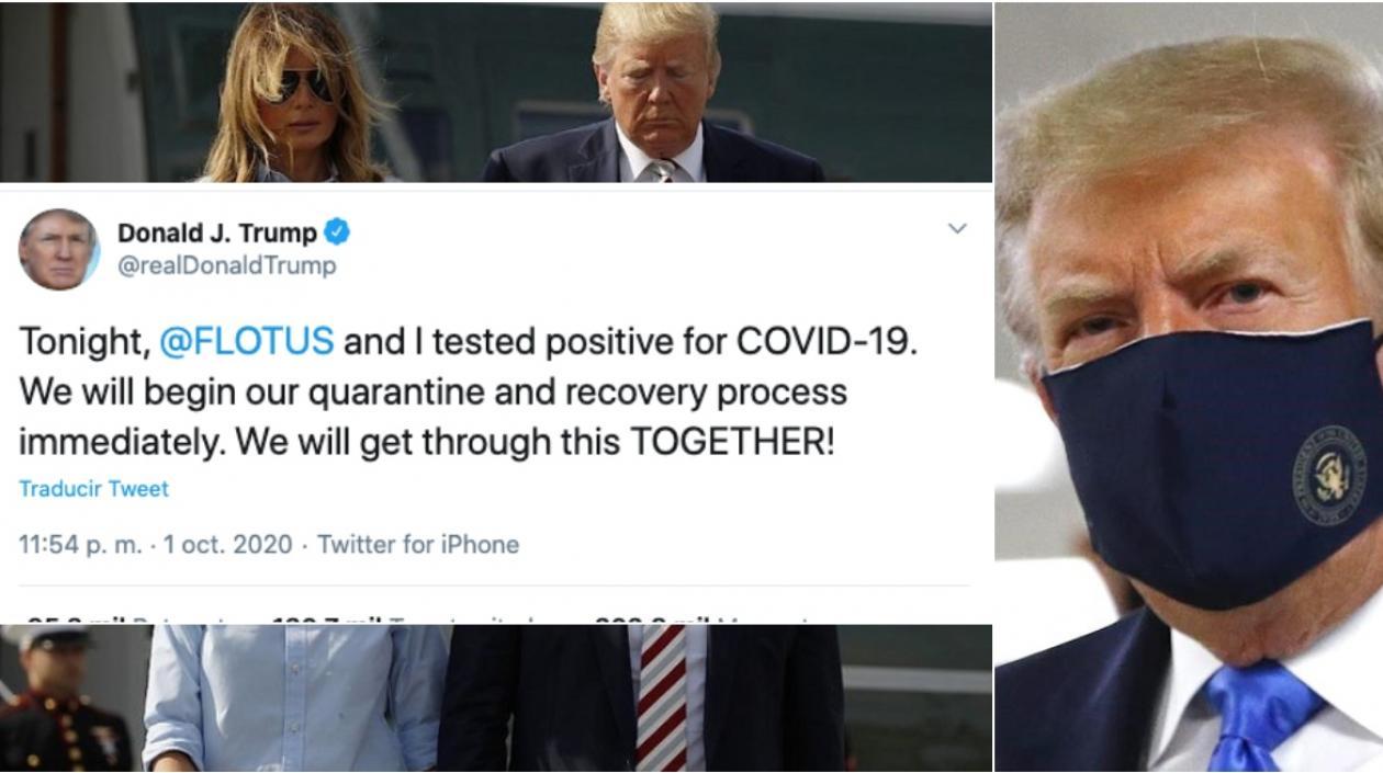 El presidente de Estados Unidos anunció que él y su esposa tienen Covid-19