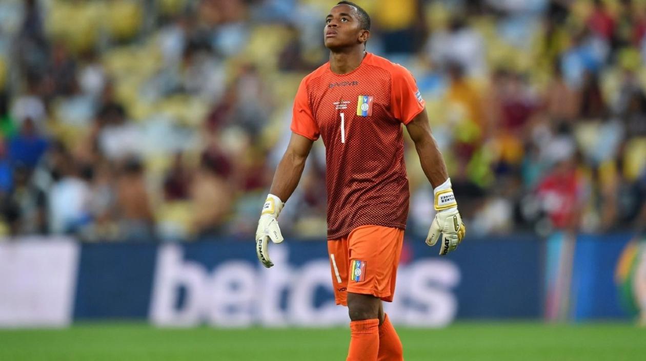 Wuilker Fariñez, arquero de Venezuela. 