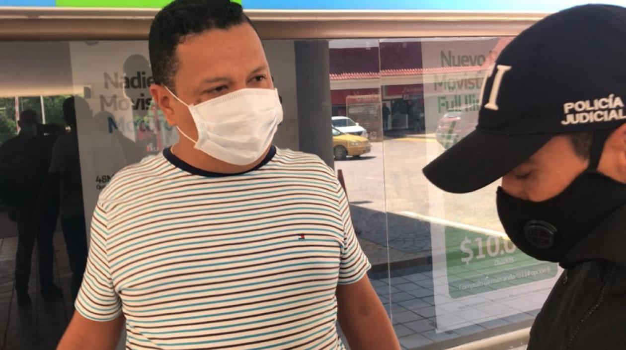Fabián Andrés Gámez Daza, capturado en Barranquilla.