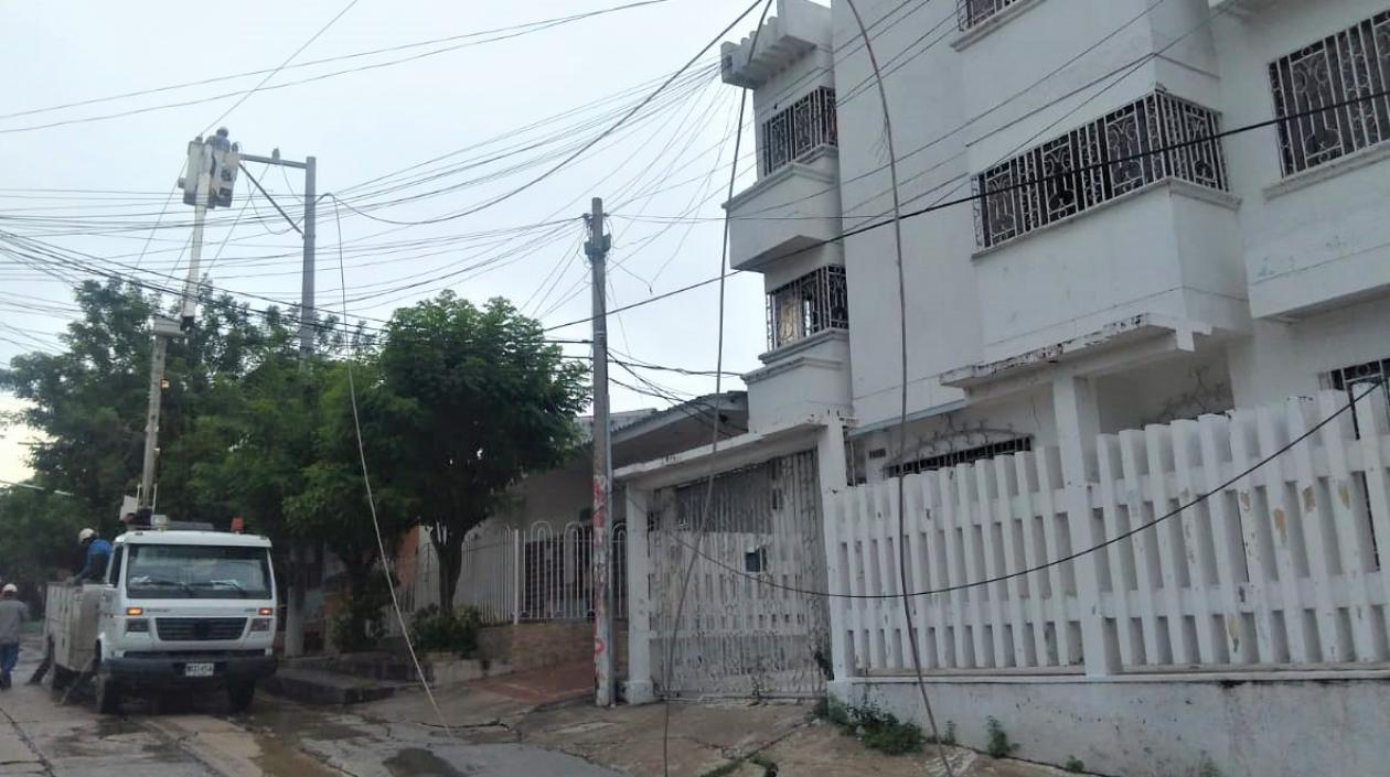 Labores de reparación continúan.