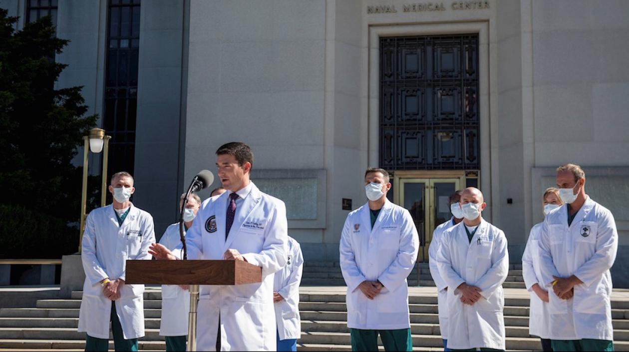 quipo médico que atiende al Presidente Donald Trump.