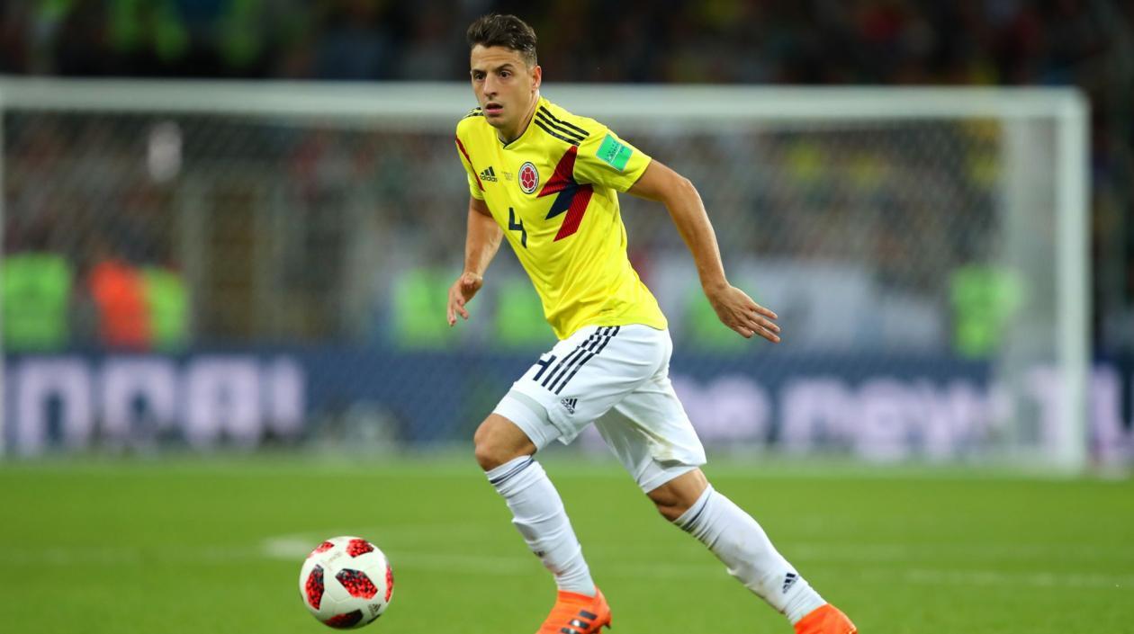 Santiago Arias, jugador de Colombia. 