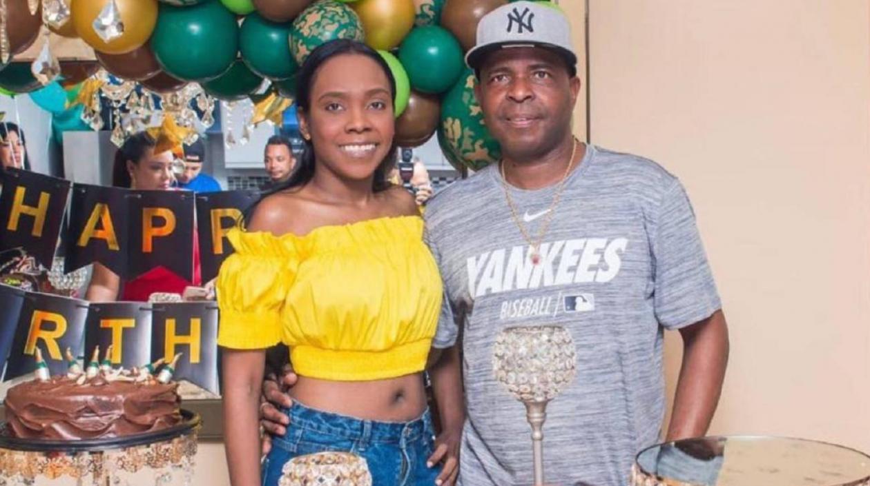 Ángela Iriarte y su papa´'El chawala'.