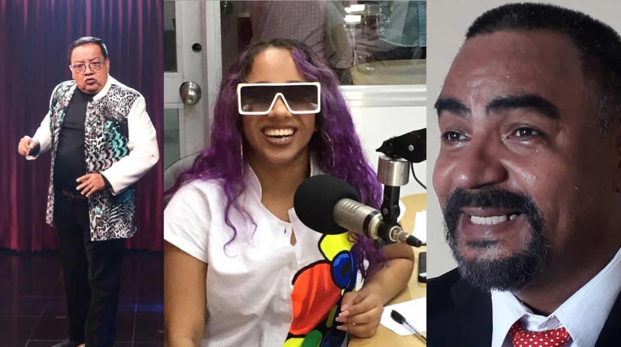 Compae Lencho, Liz Dany Campo y Moisés Imitola, presentes en la jornada.