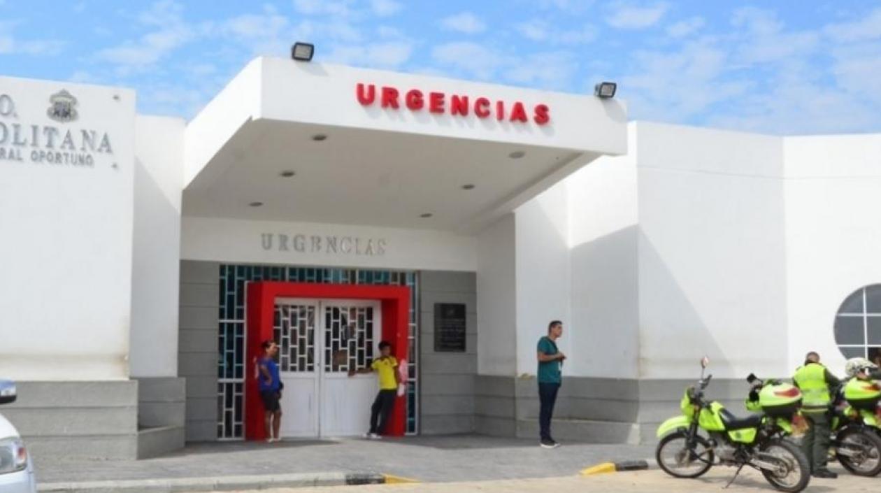 El herido fue atendido en primera instancia en el Camino Santa María. 