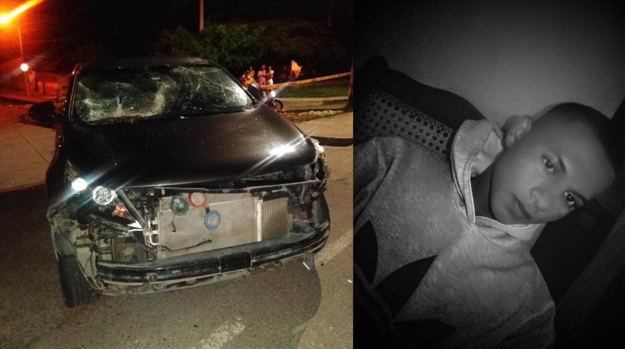 Orlando José Estarita Fontalvo murió en el acto tras ser embestido por esta camioneta. 