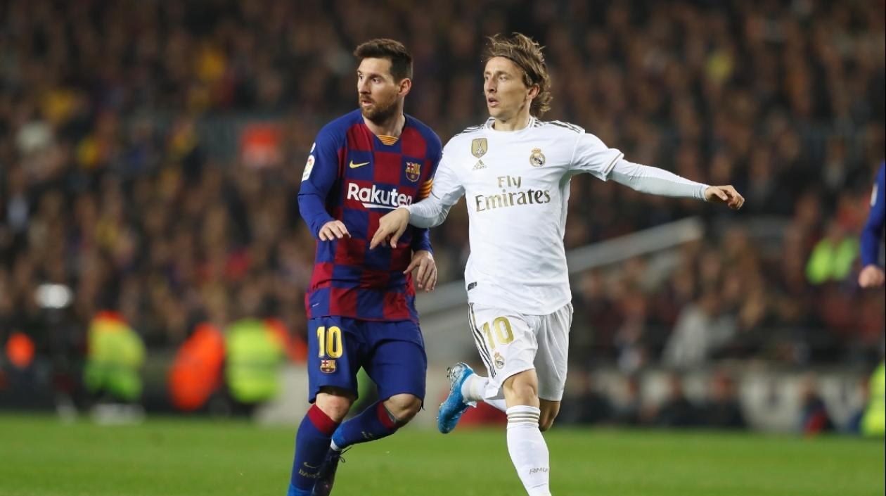 Lionel Messi y Luka Modric. 