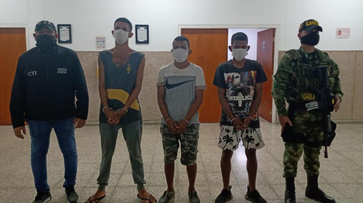 Lázaro Ortega Suárez, de 24 años, Cristian Andrés Gerónimo, de 23 años y Luis Carlos López Camargo, de 26 años